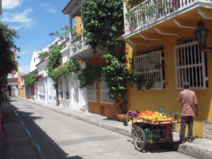 Straßenhändler in der Altstadt Cartagenas