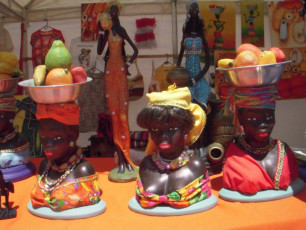 Fruchtschalen: Afro-Style