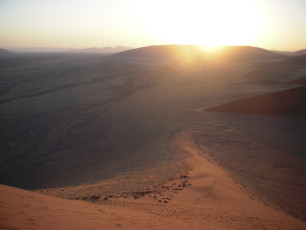 Blick von der Düne 45 auf den Namib-Naukluft Nationalpark