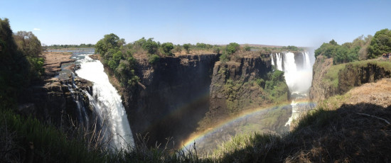 Blick auf die Victoria Falls (Foto: Celine Van Wesermael)